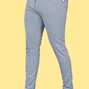 Men Casual Trousers - Light Blue