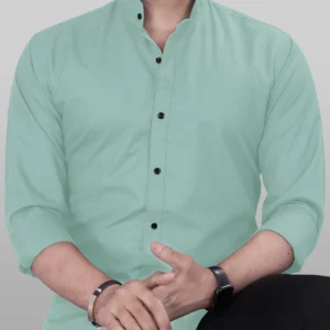 Men Casual Shirt - Aqua