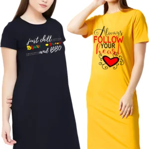 Women Printed T-Shirt - Combo of 2