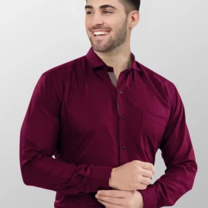 Men Casual Shirt - Maroon